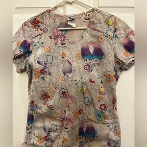 Trolls Scrub Top